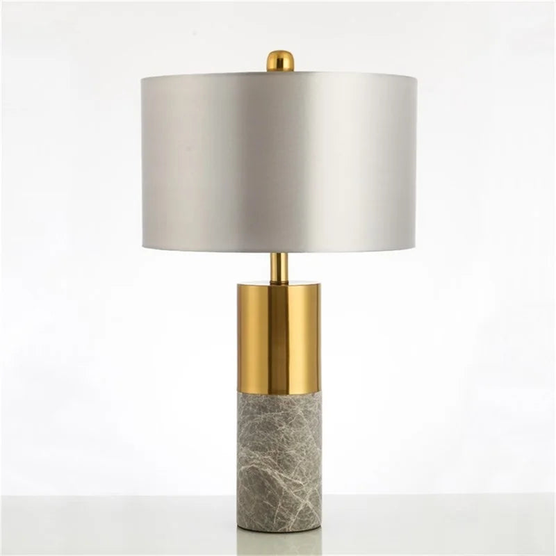 8M Modern Table Lamp Marble Bedside LED Desk Light Luxury Creative Decorative for Home Bedroom Living Room Office Hotel