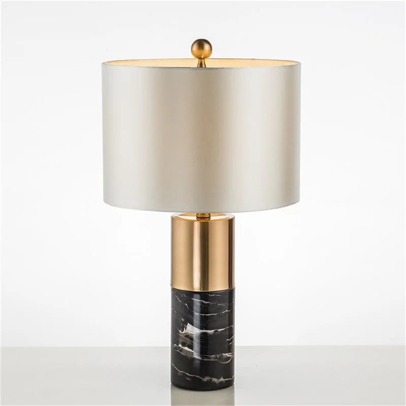 8M Modern Table Lamp Marble Bedside LED Desk Light Luxury Creative Decorative for Home Bedroom Living Room Office Hotel