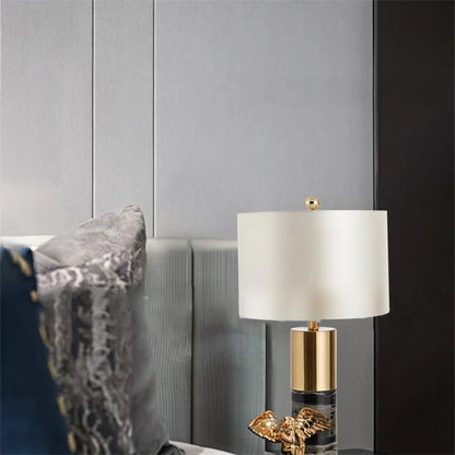 8M Modern Table Lamp Marble Bedside LED Desk Light Luxury Creative Decorative for Home Bedroom Living Room Office Hotel