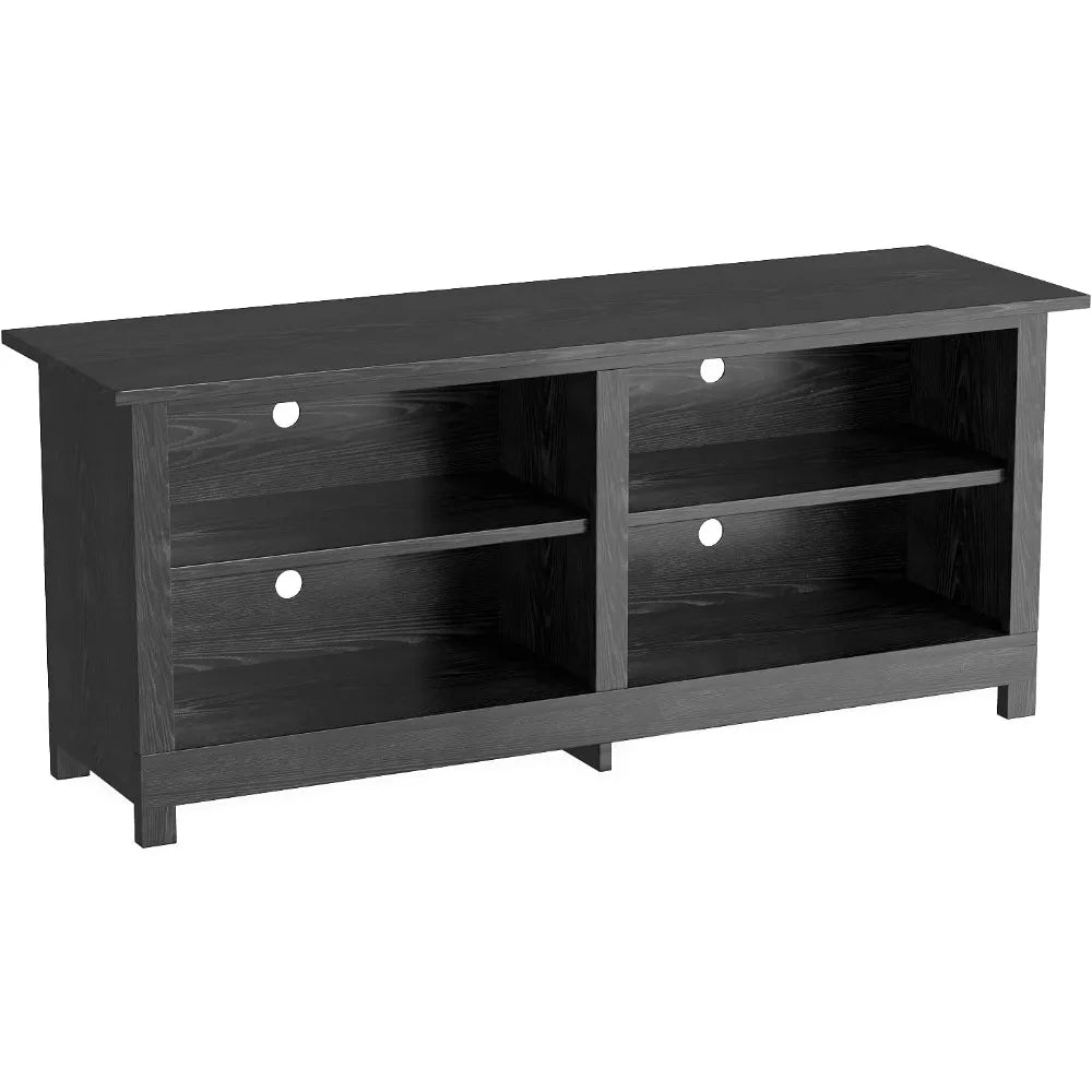 Modern TV Stand for 65" Television, Entertainment Center with Two Storage Cabinets, Retro Style Media Console for Living Room