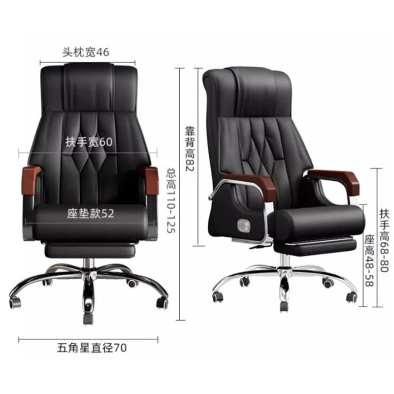 Luxurious Ergonomic Office Chairs Swivel Boss Comfort Adjustable Office Chairs Modern Study Office Furniture Chaise Bureau LLOC