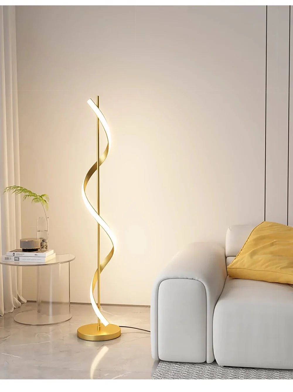 Modern LED Floor Lamp Luxury Line Design Light Bedroom Bedside Living Study Simple Revolve Milieu Indoor Home Decorative Fixture