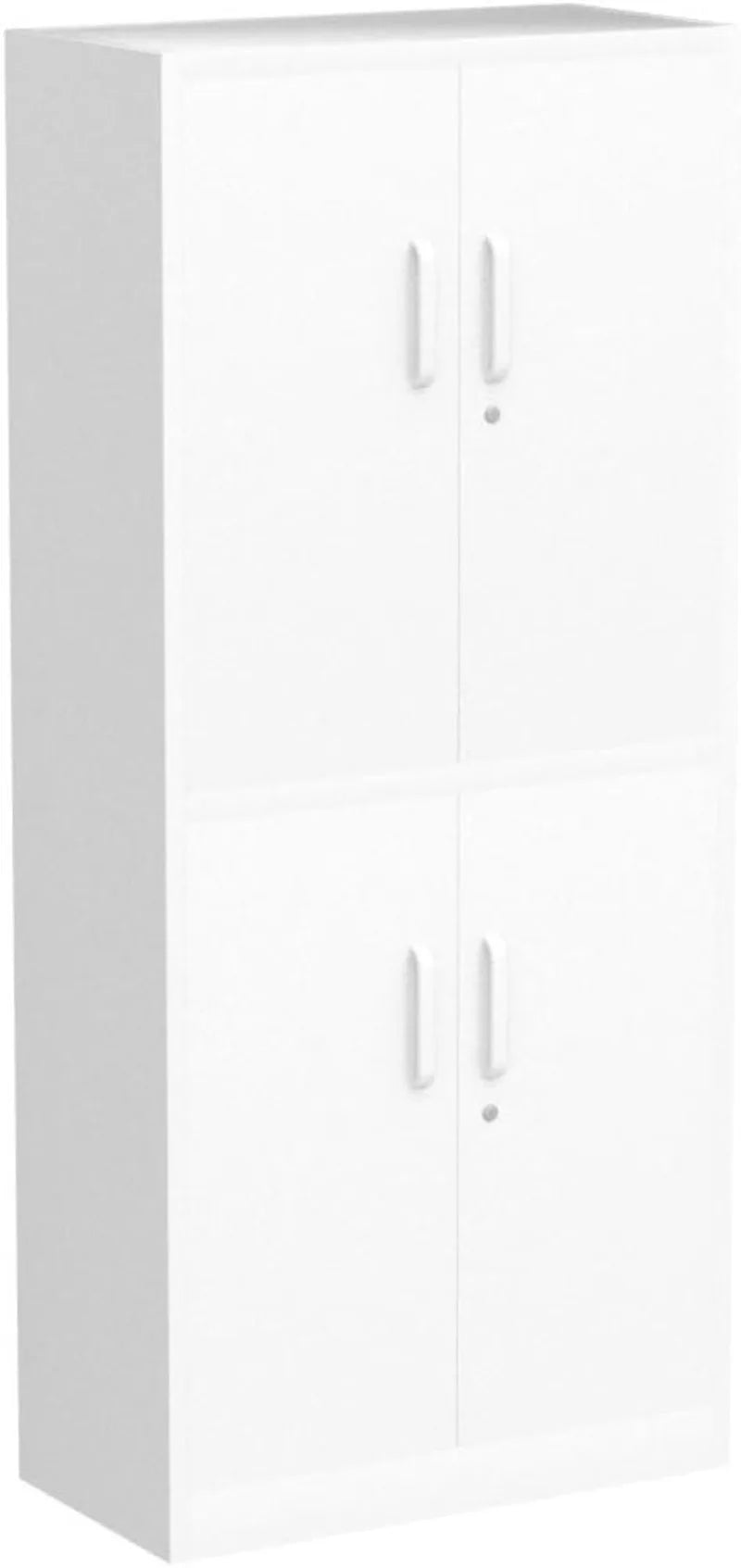 Metal Storage Cabinet with Lock-Garage Storage Cabinet with Locking Doors and  Adjustable Shelves,Black Steel Lockable File