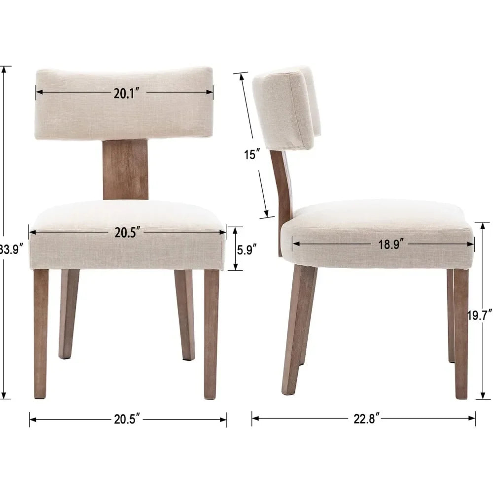 Dining Room Sets, 4 Set, Modern Dinings Chair with Wood Legs, Upholstered Dining Chairs for Dinings Room, Dining Room Sets