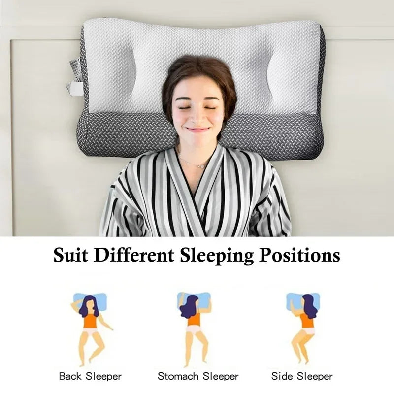 Super Ergonomic Pillow Orthopedic All Sleeping Positions Cervical Contour Pillow Neck Pillow For Neck And Shoulder Pain Relief