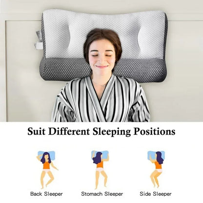 Super Ergonomic Pillow Orthopedic All Sleeping Positions Cervical Contour Pillow Neck Pillow For Neck And Shoulder Pain Relief