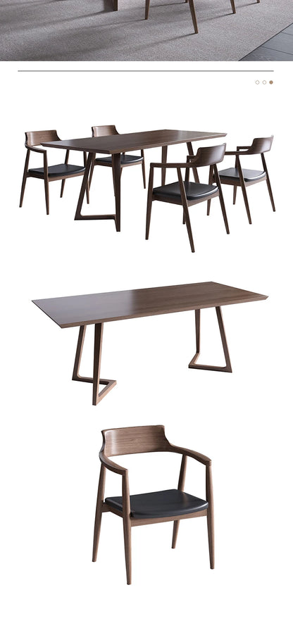 Modern Luxury Dining Table Set Wood Large Conference Complete Dinning Tables 4 Chairs Sillas Comedor Restaurant Furniture