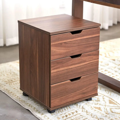 3 Drawer Home Office Mobile File Cabinet, Suitable for Home Office with Caster Desk File Cabinet