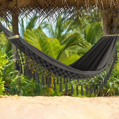 Hammock Outdoor Camping Leisure Canvas Thickened Swing Hammock Anti-rollover Perfect for Garden Patio Backyard