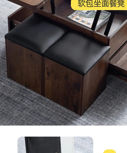 Lift Up Modern Coffee Table Trau Organizer Black Sofa Nordic Mobile Coffe Table Mesa Lateral Apartamento Couchtisch Furniture