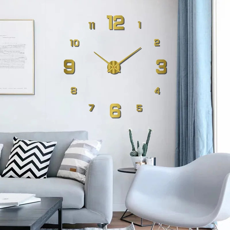 DIY Wall Clock Wall Decoration Home Silent Clock Living Room Office Wall Decoration Wall Decoration Clock