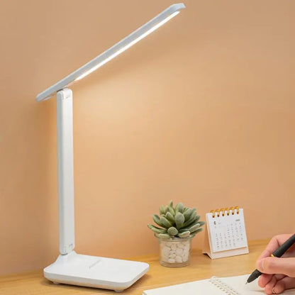 Folding Table Lamp Eye Protection Touch Dimmable LED Lamp Student Dormitory Bedroom Reading USB Rechargeable Table Lamp 3Modes