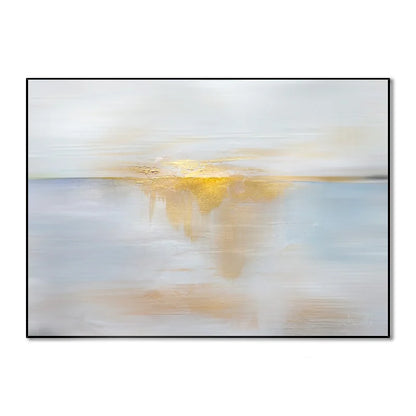 Handmade Textured Abstract Wall Art Sunrise Modern Large Oil Paintings on Canvas Wall Decor for Living Room Office Home Decor