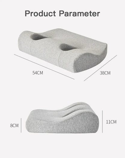 Noise-proof Headset Hole Pillow Memory Foam Pillow Release Ears Pain Pillow with Hole for Side Sleeper