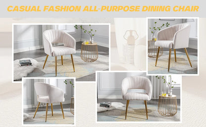 Home Office Chair Velvet Desk Chair Accent Armchair Upholstered Modern Tufted Chairs Dining Chairs, Tufted Vanity Chairs