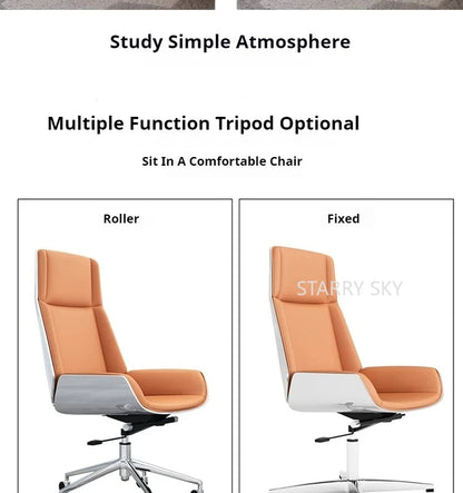 Luxury Accent Ergonomic Chair Armchair Home Office Designer Rolling Modern Chair Study Nordic Silla Ergonomica Office Furniture