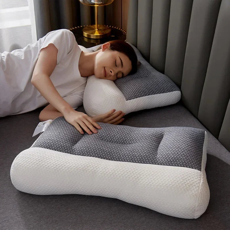 Super Ergonomic Pillow Orthopedic All Sleeping Positions Cervical Contour Pillow Neck Pillow For Neck And Shoulder Pain Relief