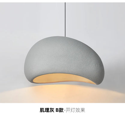 Japanese Wabi Sabi Chandelier Modern Minimalist Dining Living Room Pendant Light Bedroom Bar Designer Homestay E27 Hanghing Lamp