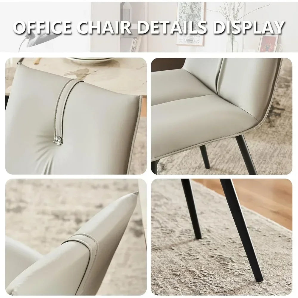 Plastic Chairs for Dining Table Dining Chairs Set of 2 Design Armchair Desk Chair Grey Home Bar Chair Stool Kitchen Furniture