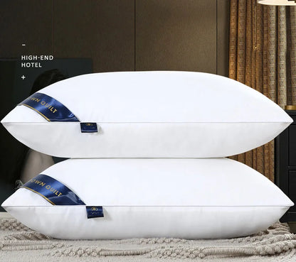 Sleeping Pillows for bedroom Double top bed stuffed Hotel Five-star soft orthopedic pillow 48*74 Solid color extension Cushion