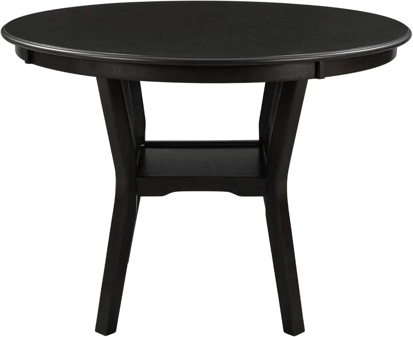 5-Piece Round Dining Table Set, Extendable Table with 4 Upholstered Chairs, Dining Room Table Sets, Kitchen Tables sets