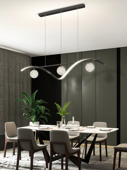 Modern Minimalist Led Pendant Lamps Dimming for Coffee Table Dining Room Kitchen Island Ceiling Chandelier Home Lighting Fixture