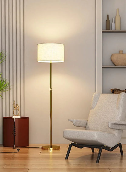 Living room Luxury Floor lamp Fabric LED modern Floor Standing lamp For bedroom Study bedside lamp Nordic minimalist floor lamps