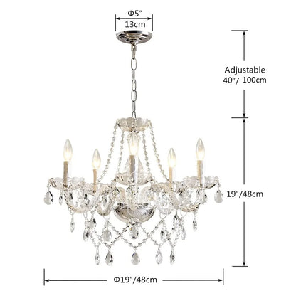 Europe Crystal Chandelier Luxury Chandeliers Home Decor Loft Living Room Bedroom Kitchen  Pendant Lamps Indoor Lighting Fixture