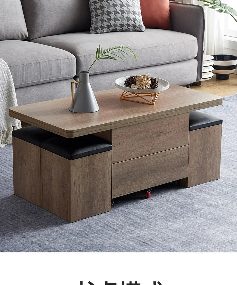 Lift Up Modern Coffee Table Trau Organizer Black Sofa Nordic Mobile Coffe Table Mesa Lateral Apartamento Couchtisch Furniture