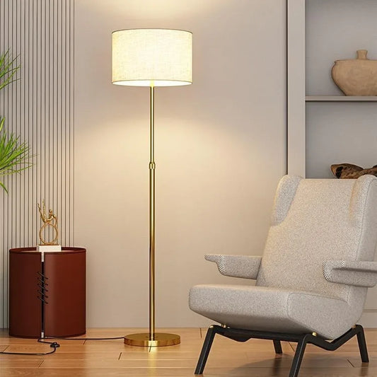 Living room Luxury Floor lamp Fabric LED modern Floor Standing lamp For bedroom Study bedside lamp Nordic minimalist floor lamps