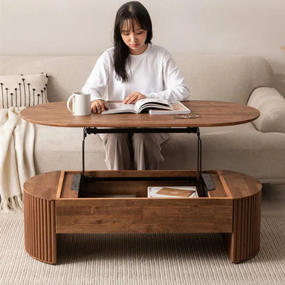 Storage Bedroom Coffee Table Trau Modern Organizer Mobile Living Coffe Table Mesa Lateral Minimalist Kaffee Tische Furniture