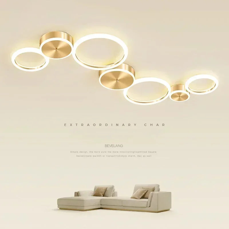 Modern LED Ceiling Chandelier For Living Dining Room Bedroom Aluminum Ceiling Lamp Indoor Home Decor Lighting Fixture Lustre