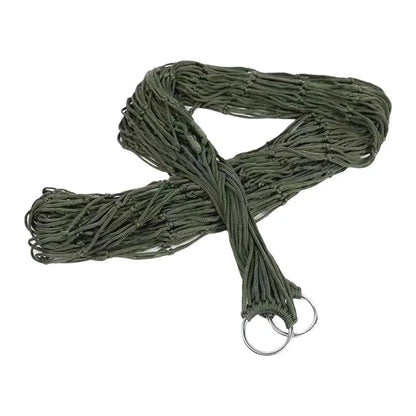 Nylon Rope Meshy Hammock For Outdoor Sleeping Net Bed Portable Outdoor Green Yard Sport Camping Hammock Hanging Bed