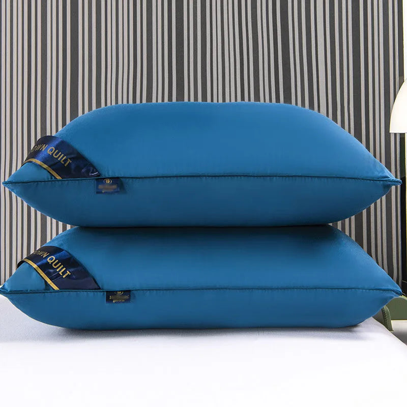 Sleeping Pillows for bedroom Double top bed stuffed Hotel Five-star soft orthopedic pillow 48*74 Solid color extension Cushion