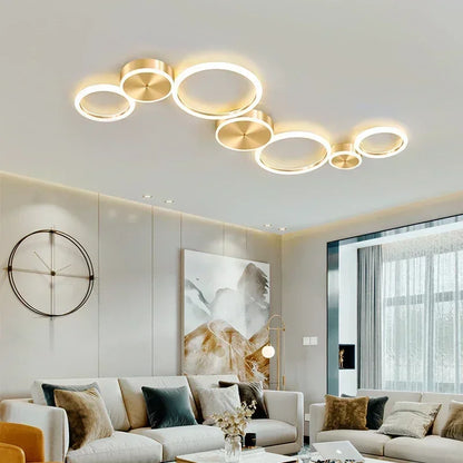 Modern LED Ceiling Chandelier For Living Dining Room Bedroom Aluminum Ceiling Lamp Indoor Home Decor Lighting Fixture Lustre