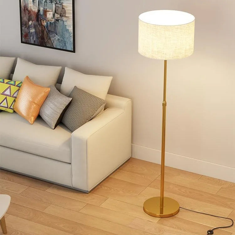 Living room Luxury Floor lamp Fabric LED modern Floor Standing lamp For bedroom Study bedside lamp Nordic minimalist floor lamps