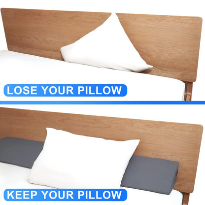 Bed Wedge Pillow, Bed Gap Filler, Mattress Wedge, Headboard Pillow Fill The Gap (0-7") Between Your Headboard and Mattress