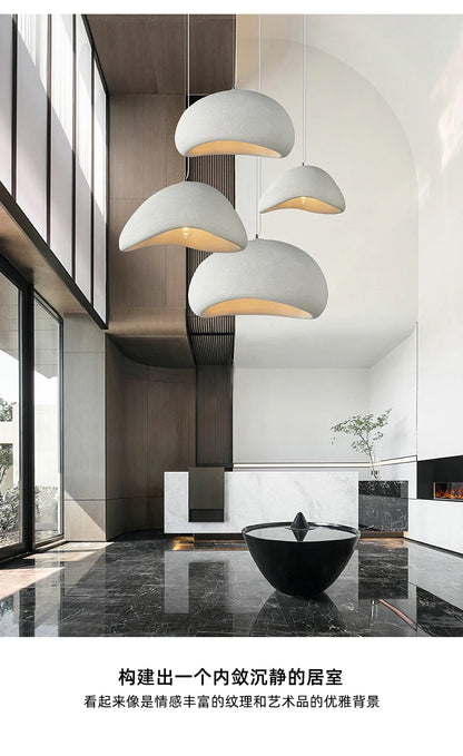 Japanese Wabi Sabi Chandelier Modern Minimalist Dining Living Room Pendant Light Bedroom Bar Designer Homestay E27 Hanghing Lamp