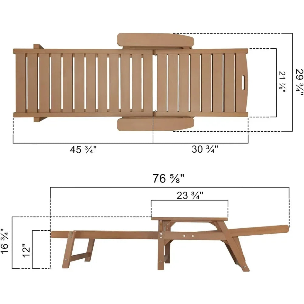 Outdoor Chaise, Chaise Lounges Set of 2, Lounge Chairs with Adjustable Backrest, Outdoors Garden Loungers