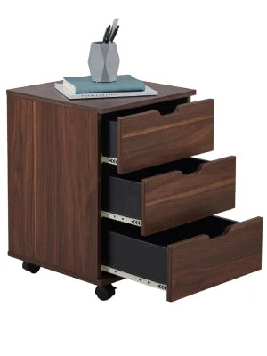 3 Drawer Home Office Mobile File Cabinet, Suitable for Home Office with Caster Desk File Cabinet