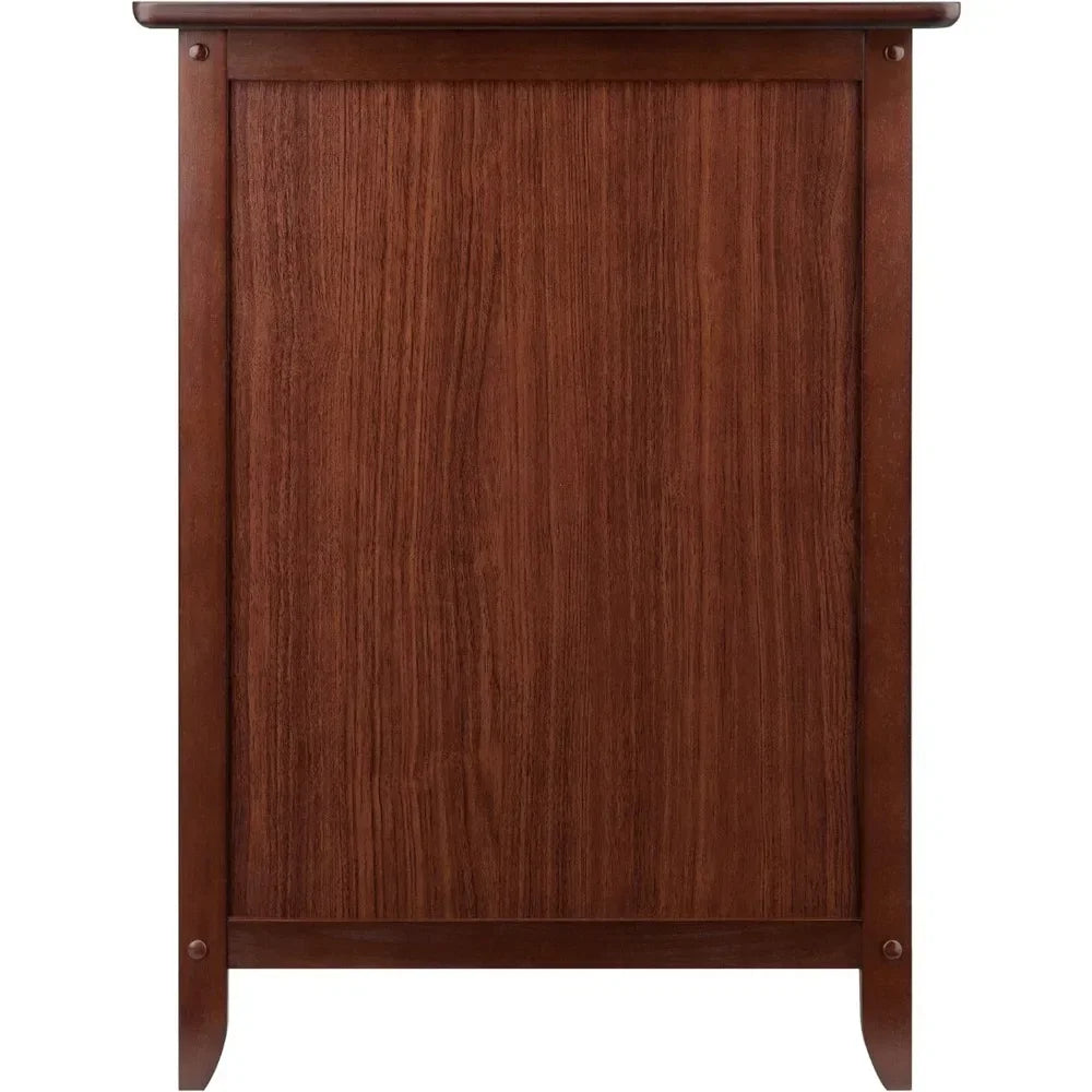 Wood Eugene Accent Table, Walnut Night Stand  Furniture Bedroom  Nightstand