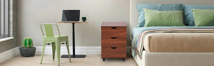 3 Drawer Home Office Mobile File Cabinet, Suitable for Home Office with Caster Desk File Cabinet