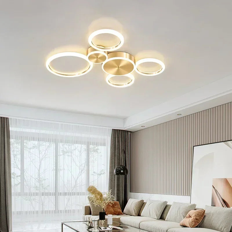 Modern LED Ceiling Chandelier For Living Dining Room Bedroom Aluminum Ceiling Lamp Indoor Home Decor Lighting Fixture Lustre