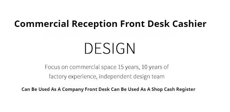 Executive Front Reception Desks Luxury Cashier Commercial Shop Reception Desks