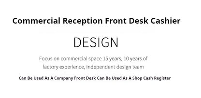 Executive Front Reception Desks Luxury Cashier Commercial Shop Reception Desks