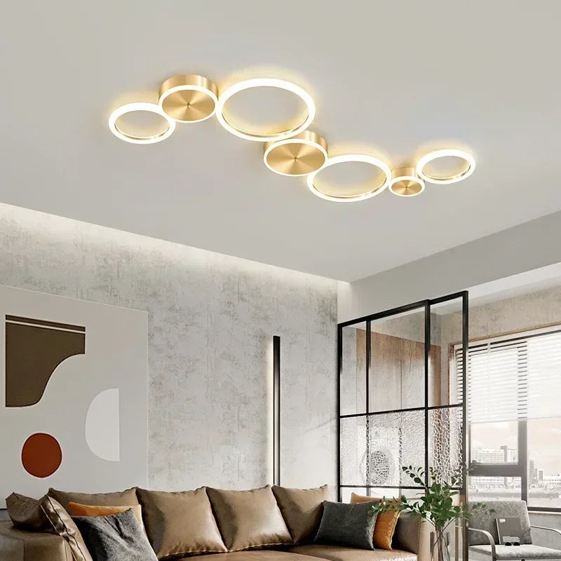 Modern LED Ceiling Chandelier For Living Dining Room Bedroom Aluminum Ceiling Lamp Indoor Home Decor Lighting Fixture Lustre