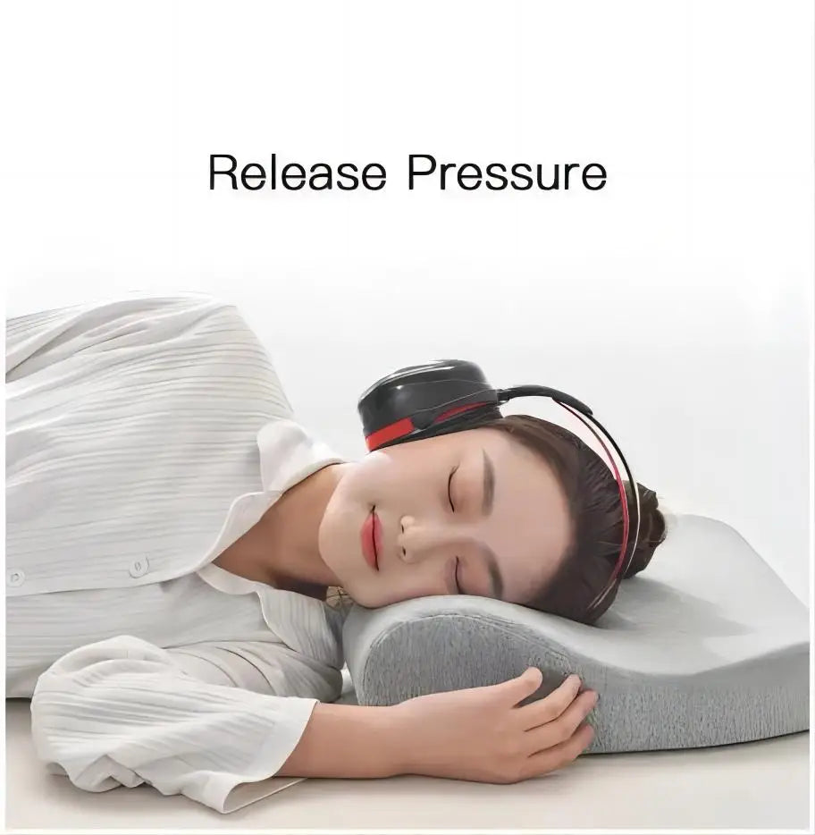 Noise-proof Headset Hole Pillow Memory Foam Pillow Release Ears Pain Pillow with Hole for Side Sleeper