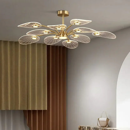 Post-modern Simple Living Room Nordic Acrylic Chandelier Warm Atmosphere Pendant Light for Bedroom Study Room